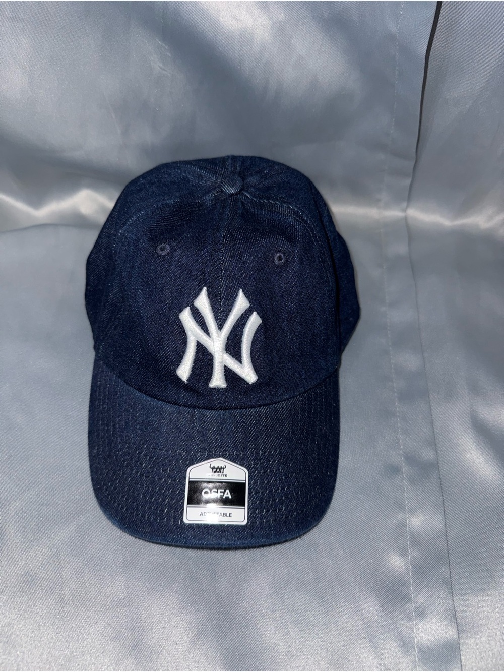Dark Blue Baseball Cap with White NY Logo - Adjustable Fit